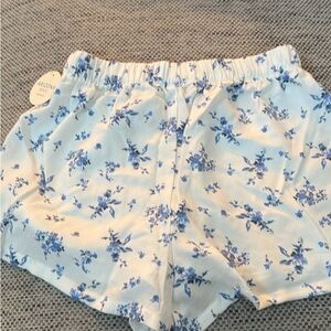 Arizona Jean Company Blue and White Floral Sleep Shorts